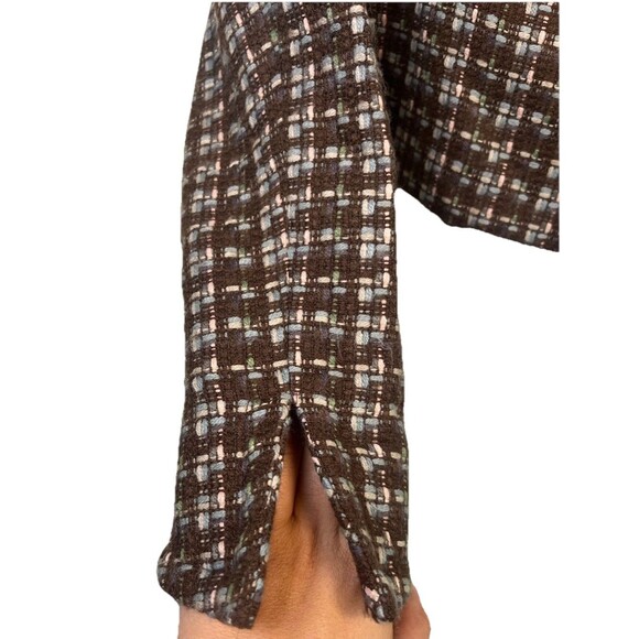 Renfrew Collection Tweed Blazer Double Breast Jacket Buttoned Vintage Y2K Sz 12 - Picture 5 of 16